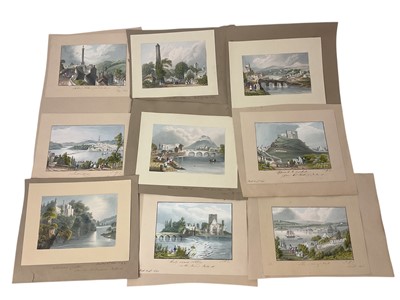 Lot 925 - Thomas Remnant Charleton (1756-1849) watercolour - Eight views of Ireland, each titled to the mount and dated 1841/42, one inscribed 'When 85 years old?', alluding to the age of the artist, each a...