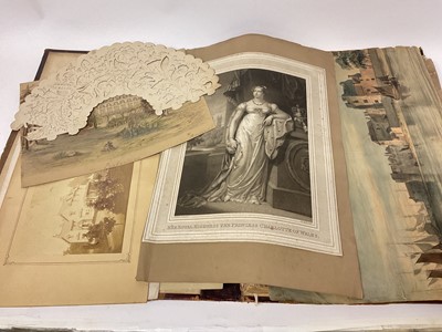 Lot 955 - Collection of 19th century works on paper and album contents, various hands