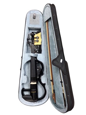 Lot 2237 - Vangoa electric violin in case
