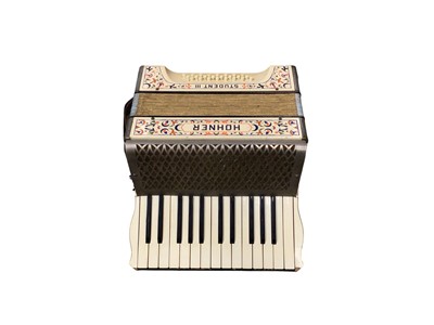 Lot 2240 - Hohner Student III piano accordion in box