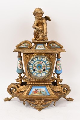 Lot 811 - Late 19th century French clock