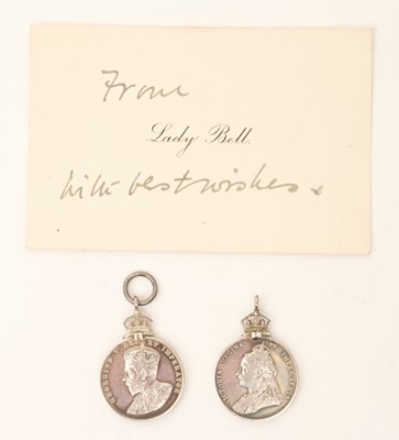Lot 22 - Two scarce Victorian and Edwardian silver Royal Warrant Holders Association medals awarded in 1897 and 1908 to W.C. Windover the Royal Coachbuilder.