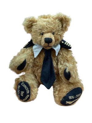 Lot 298 - Concorde Memorial Teddy Bear, limited edition 54/500.