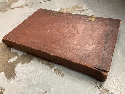 Lot 223 - 19th century finely embossed album, now empty but gilt titled to the spine - Royal Letters to the Lairds of Barnbarroch