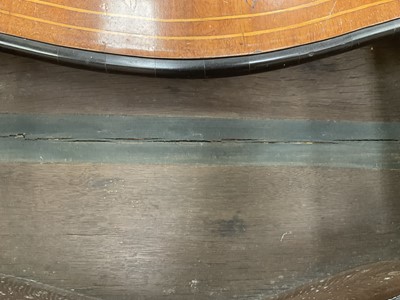 Lot 1302 - 18th century Dutch marquetry serpentine two drawer chest