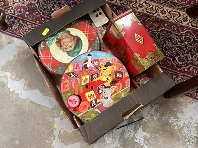Lot 885 - Several tins of antique buttons etc