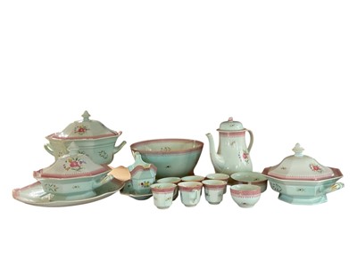 Lot 700 - Blue and pink dining set