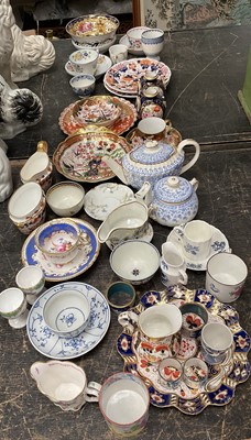 Lot 155 - Good collection of 19th century and later teawares