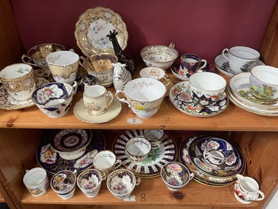 Lot 228 - Collection of 19th century cabinet plates and teawares