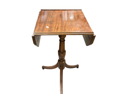 Lot 1349 - Antique mahogany drop flap wine table