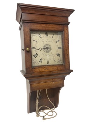 Lot 819 - George III hooded wall clock
