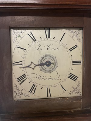 Lot 819 - George III hooded wall clock
