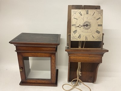 Lot 819 - George III hooded wall clock