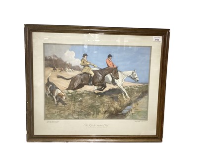 Lot 2162 - Vintage Shell Motor Oil and Shell Petrol advertising print- G. Denholm Armour (1864-1949), titled 'The Quick-Starting Pair', in original branded frame, image 49.5 x 35cm.
