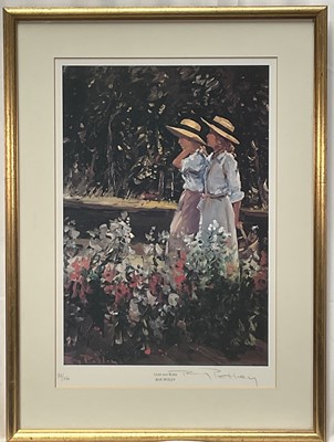 Lot 105 - Roy Petley (b. 1951) signed limited edition print - Lilies and Roses, 88/250, 40cm x 28cm, in glazed frame