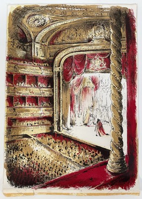 Lot 90 - Carl Toms (1927-1999) signed limited edition lithograph - The Royal Opera House, 16/100, 59cm x 42cm, unframed