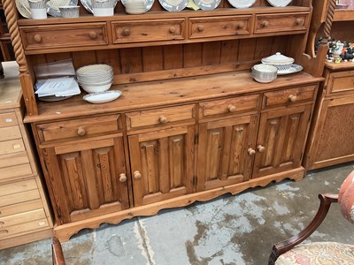 Lot 1216 - Victorian style pine dresser