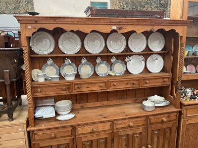 Lot 1216 - Victorian style pine dresser