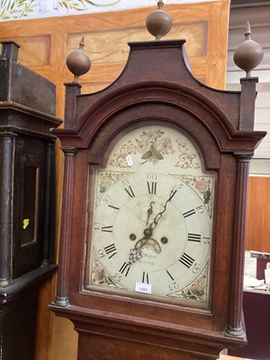 Lot 1422 - Nineteenth century oak longcase clock