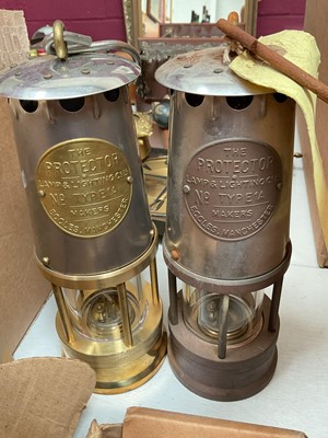 Lot 311 - Three ‘The Protector’ miner's lamps