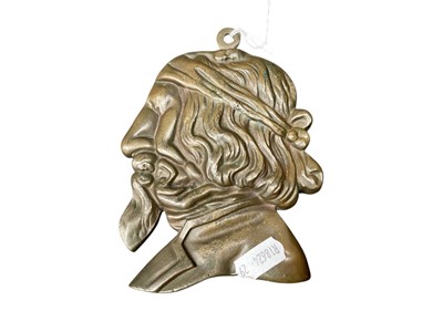 Lot 2446 - Erotic illusion bronze profile bust