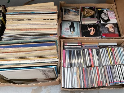 Lot 337 - Six boxes of LP records and CDs