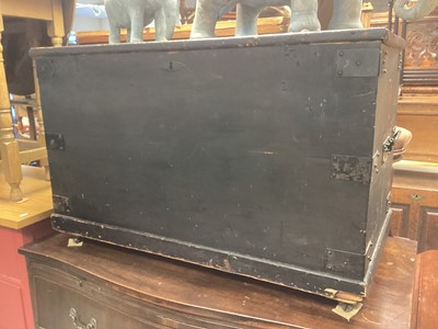 Lot 1303 - Victorian painted pine blanket chest