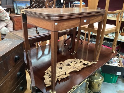 Lot 1230 - 19th century mahogany tea table