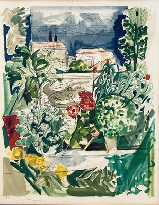 Lot 177 - Original silver framed Lithograph'Le Jardin Sauvage' by Jacques Despierre