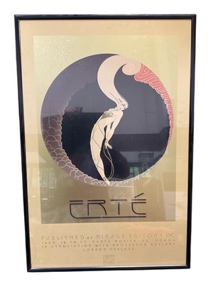 Lot 193 - Erte poster, glazed frame, 74 x 49cm