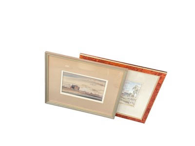 Lot 514 - Michael Norman watercolour of Walberswick together with other pictures and prints