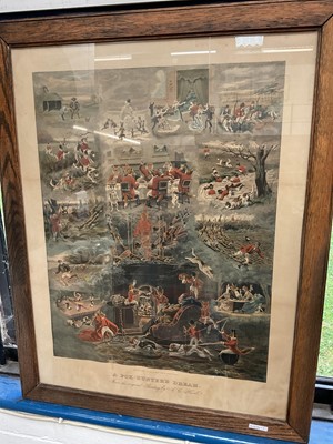 Lot 75 - 19th century fox hunting print