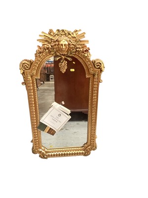 Lot 1231 - French-style gilt framed wall mirror