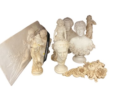 Lot 540 - Collection of classical statues and busts.