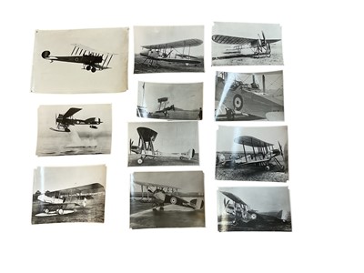 Lot 1188 - Aviation photographs including Middle East, WW 1 aircraft etc.