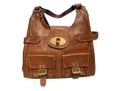Lot 2084 - Vintage Mulberry Oak Darwin leather 'Annie' handbag
