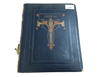 Lot 1181 - Postcards in album including Children's cards, Fairies, Studdy, Mabel Lucie Attwill, topography, artist drawn, animals etc.