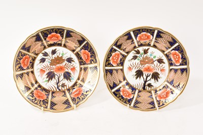 Lot 5151 - Pair of Spode plates, decorated in Imari style, circa 1815