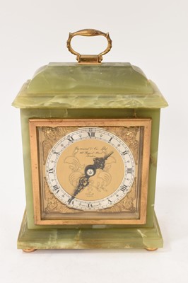 Lot 2564 - Garrard onyx cased mantel timepiece