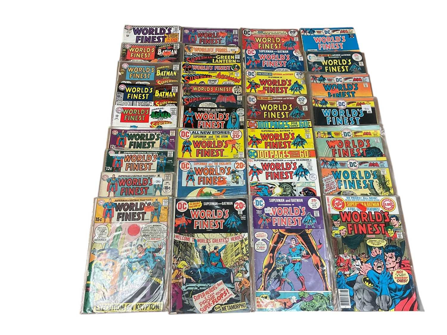 Lot 9 - DC Comics World's Finest (1966 - 1985). Incomplete run from issue #159 - #323. Also to include a group of the Superman family. Approximately 90 comics total.