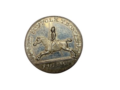 Lot 486 - G.B. - A rare 18th century silver pattern Half Penny token