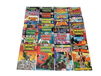 Lot 2803 - Large quantity of DC Comics (1970's/80's) to include Swamp Thing #7, The New Teen Titans #1, Green Lantern #89, The Shadow and others.Approximately 75 comics
