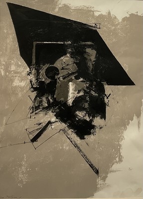 Lot 156 - Albert Bitran (1929-2018) lithograph, abstract, signed and numbered