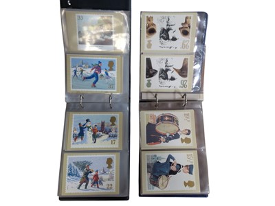 Lot 1146 - PHQ cards selection in albums & loose including some early issues Royal Wedding, fire engine, Churchill etc.
