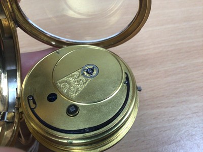 Lot 87 - Victorian 18ct gold cased pocket watch (London 1894) with movement signed Dance, Ipswich.