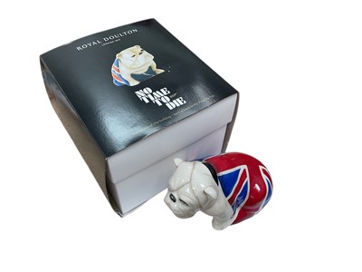 Lot 488 - Royal Doulton James Bond 'No Time To Die' Jack Bulldog in original box, DD007B.