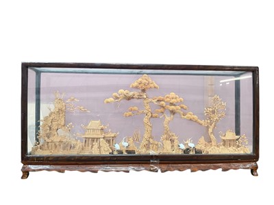 Lot 753 - Early 20th century cork diorama