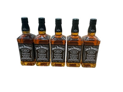 Lot 760 - Five bottles of Jack Daniel's Whiskey