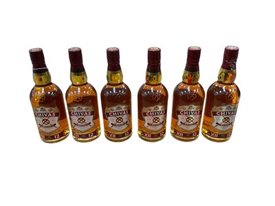 Lot 775 - Six bottles of Chivas Whiskey