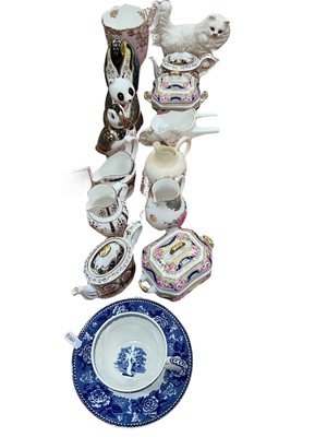 Lot 525 - Group of Royal Crown Derby paperweights, Spode and other ceramics.